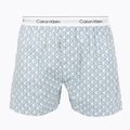 Boxeri Calvin Klein LV00NM2831 Boxer Trad icon cotton emblem chalk/gulf blue