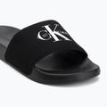 Papuci pentru femei Calvin Klein YW0YW01967 Monogram Logo 0GM black/bright white 7