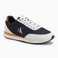 Încălțăminte pentru bărbați Calvin Klein YM0YM01361 Retro Runner Ess Mix Mat vaporous white/casual bluee/cooling