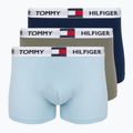 Boxeri Tommy Hilfiger Trunk 3 utility pairs sage/prppy navy/keepsake blue
