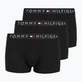 Boxeri Tommy Hilfiger Rib Trunk 3 perechi black/black/black