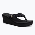 Șlapi pentru femei Tommy Hilfiger Wedge Braided Summer Sandal black