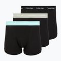 Boxeri pentru bărbați Calvin Klein 0000U2662G Trunk 3 perechi black in plume wb/black in misty sag