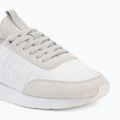 Încălțăminte pentru bărbați Calvin Klein YM0YM01414 Retro Runner Sock Laceup Mix mat bright white/light grey 7