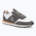 Încălțăminte pentru bărbați Calvin Klein HM0HM02212 Retro Runner Bans Leather Suede granite gray/white/rhubarb