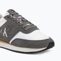Încălțăminte pentru bărbați Calvin Klein HM0HM02212 Retro Runner Bans Leather Suede granite gray/white/rhubarb 7