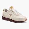 Încălțăminte pentru bărbați Calvin Klein YM0YM01361 Retro Runner Ess Mix Mat white swan/tofu/amber gold