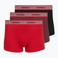 Boxeri pentru bărbați Calvin Klein LV00NB4615 Trunk black/established red/goji berry