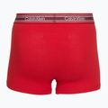 Boxeri pentru bărbați Calvin Klein LV00NB4615 Trunk black/established red/goji berry 5