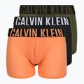 Boxeri pentru bărbați Calvin Klein LV00NB4665 Boxer Brief black/olive night/orange frosting