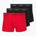 Boxeri pentru bărbați Calvin Klein LV00NB4575 Trunk black/goji berry/black