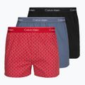 Boxeri pentru bărbați Calvin Klein LV00NB4727 Boxer Slim black/prep emblem goji berry/grisai