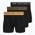 Boxeri pentru bărbați Calvin Klein LV00NB4410 Brief black w/bronze flash wb/black/oliv