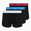 Boxeri pentru bărbați Calvin Klein LV00NB4286 Relaxed Fit Trunk black bodies w/ poseidon blue/plein