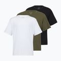 Tricou pentru bărbați Calvin Klein LV00NB4185 Crew Neck black w/ white emb/white w/ black e