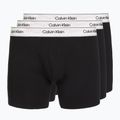 Boxeri pentru bărbați Calvin Klein LV00NB4731 Boxer Brief black w/ silver haze wbs