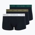 Boxeri pentru bărbați Tommy Hilfiger Trunk WB 3 pack nb//white/orna green/utility olive