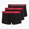 Boxeri pentru bărbați Tommy Hilfiger Trunk WB 3 pack medium red/rasp juice/burgundy