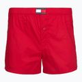Boxeri pentru bărbați Tommy Hilfiger Woven Boxer Print 3 pack rwb foulard/med red/rwb w chck 3