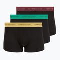 Boxeri pentru bărbați Tommy Hilfiger Trunk Metallic gold/burgundy/green