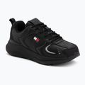 Încălțăminte pentru bărbați Tommy Jeans Runn Leather triple black