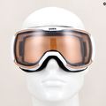 UVEX Downhill 2100 V ochelari de schi alb mat/argintiu oglindă/ transparent/variomatic transparent 6