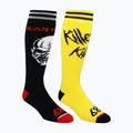 Șosete de snowboard pentru bărbați 686 Iron Maiden black/yellow 5