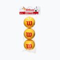 Set de mingi de baseball Wilson Starter Tour din spumă 3 buc galben WRZ258900