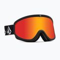 Ochelari de schi Volcom Footprints matte black stone/red chrome/yellow