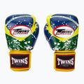 Mănuși de box Twins Special FBGVL3-44 Brasil yellow/red/blue