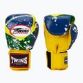 Mănuși de box Twins Special FBGVL3-44 Brasil yellow/red/blue 3