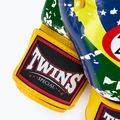 Mănuși de box Twins Special FBGVL3-44 Brasil yellow/red/blue 5
