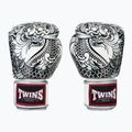 Mănuși de box Twins Special Fancy FBGVL3-52 white/silver