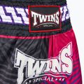Pantaloni scurți de antrenament Twins Special Muay Thai Twins Maze brown/pink/blue/white 3