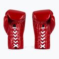 Fairtex Pro Competition Mănuși de box cu degetul blocat din piele roșu 3