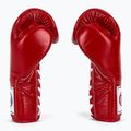 Fairtex Pro Competition Mănuși de box cu degetul blocat din piele roșu 4