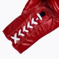 Fairtex Pro Competition Mănuși de box cu degetul blocat din piele roșu 6