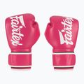 Mănuși de box Fairtex Microfiber pink/white 2