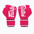 Mănuși de box Fairtex Microfiber pink/white