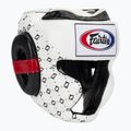 Cască de box Fairtex Super Sparring white/black