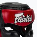 Cască de box Fairtex Diagonal Vision Sparring Headguard - Full Head Coverage black/red 4