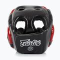Cască de box Fairtex Diagonal Vision Sparring Headguard - Full Head Coverage black/red 3