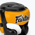 Cască de box Fairtex Diagonal Vision Sparring Headguard - Full Head Coverage black/yellow 4