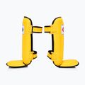 Fairtex In-Step Dublu căptușit Tibia Protectors galben 3