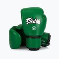 Mănuși de box Fairtex Real Leather Boxing green 4