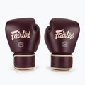 Mănuși de box Fairtex Real Leather Boxing maroon 2
