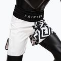 Pantaloni scurți de box Fairtex Boxing BT2003 "Monochrome" white/black 4