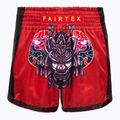 Pantaloni scurți de box pentru copii Fairtex BSK2108 "Silent Warrior" roșu