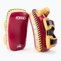 YOKKAO Curved Kick Pads roșu/galben KYPCL-21 discuri de antrenament KYPCL-21 2