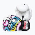 Mănuși de box pentru bărbați YOKKAO Flames white